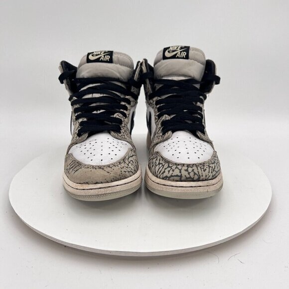 Nike Air Jordan 1 Retro Youth Size 6Y Women 7. 5 FD1437 052 White Elephant Shoe - Picture 2 of 15